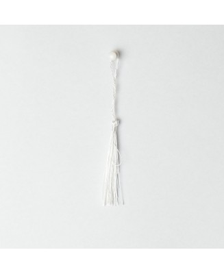 Chwost 13 cm - biały - nowe kolory lata - Candle by Visha