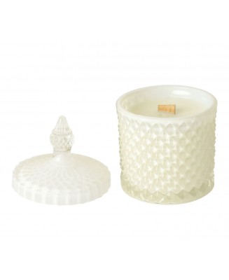 Świeca rzepakowa - Chanel 5 - Candle by Visha - biały kryształ